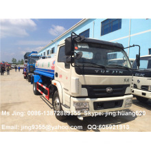 Venta caliente 6000 a 7000 litros YUEJIN H500 pequeño camión bowser de agua hecho en China
